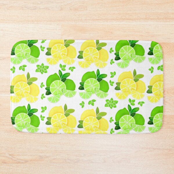 Item preview, Cute retro Lemons and limes, citrus pattern designed and sold by hollycooper.