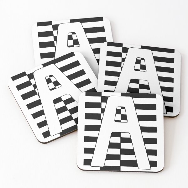 Item preview, Minimal Black and White Letter A - Abstract Typography Wall Art designed and sold by GTeoArt.
