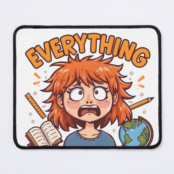 Item preview, Everything Is Fine Student Teacher Academic Stress Overwhelmed Humor designed and sold by Retro Rascals Co..