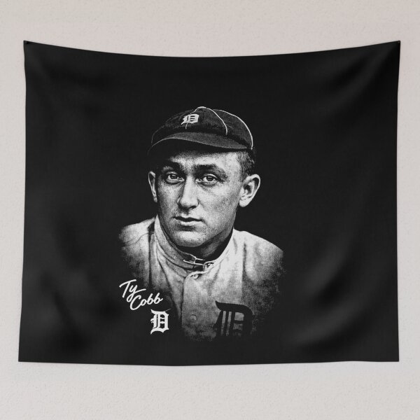 Item preview, Ty Cobb Vintage Detroit Tigers Black-and-White Portrait Art designed and sold by TheArtOfCar.