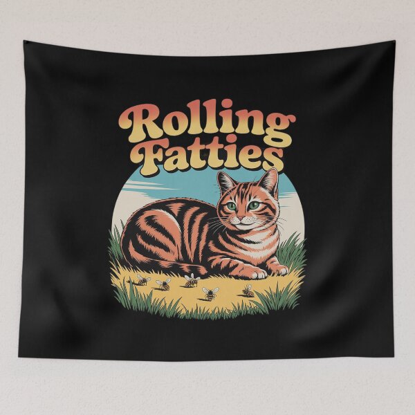 Item preview, Rolling Fatties Cat Meme 8 designed and sold by joyouartArt.
