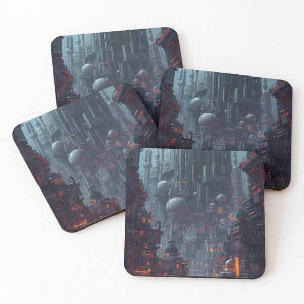 Item preview, Neon Citadel Descent designed and sold by AbstractAnom.