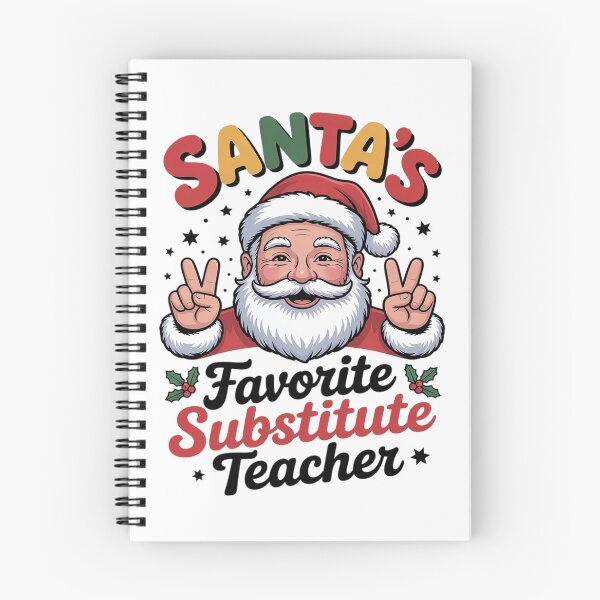 Item preview, Groovy Santas Favorite Substitute Teacher Christmas designed and sold by MarkLeedsArt.