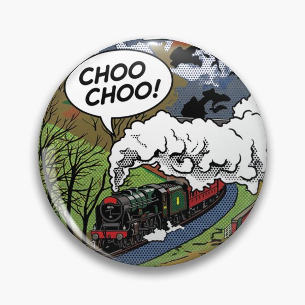 Item preview, "CHOO CHOO!" - Royal Scot Steam Train Pop Art designed and sold by VistaPainterArt.