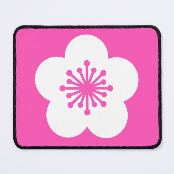 Artikelvorschau, Weiße Kirschblüten-Silhouette auf leuchtendem Fuchsia entworfen und verkauft von texdesign68.