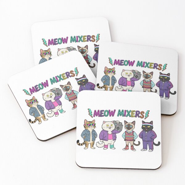 Item preview, Meow Mixers Retro Cats 80s 90s Music Party Animal Lover designed and sold by TeeSpectrume.