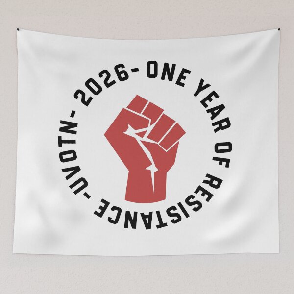 Item preview, One Year of UVOTN 2026 resistance fist designed and sold by UVOTN.