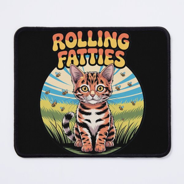 Item preview, Rolling Fatties Cat Meme designed and sold by joyouartArt.
