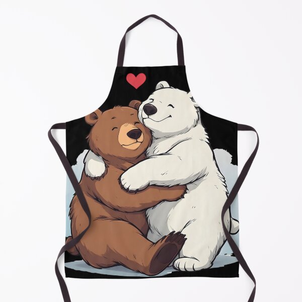 Item preview, Bear Hug Love – Cute Brown & Polar Bear Valentine Illustration designed and sold by Karolina’s Cozy Creations.