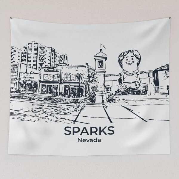 Item preview, Sparks - Nevada designed and sold by Lakeric Cityscapes.