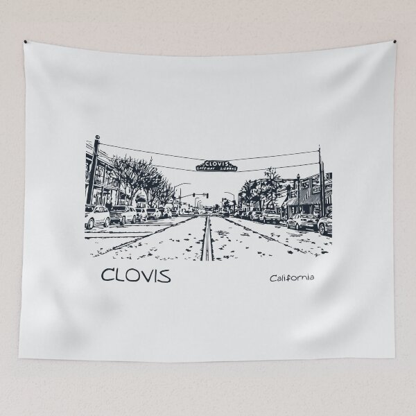 Item preview, Clovis California designed and sold by Lakeric Cityscapes.