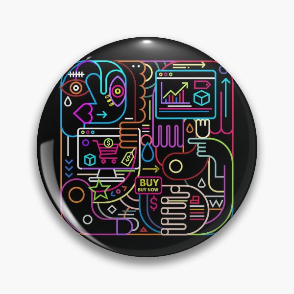 Item preview, Abstract Neon Marketplace Sell Website Digital Commerce designed and sold by zzz888.