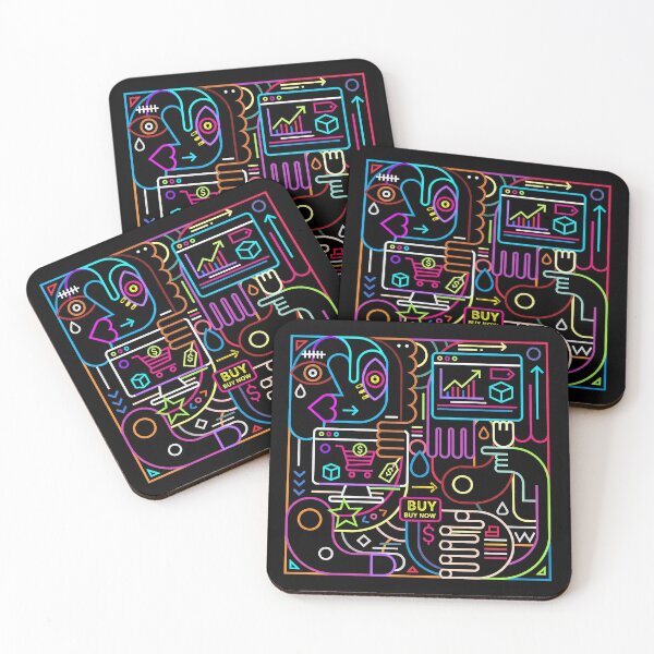 Item preview, Abstract Neon Marketplace Sell Website Digital Commerce designed and sold by zzz888.