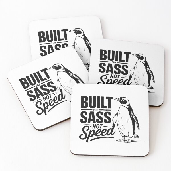 Item preview, Built For Sass Not Speed Penguin Sarcastic Funny designed and sold by artcultreone.