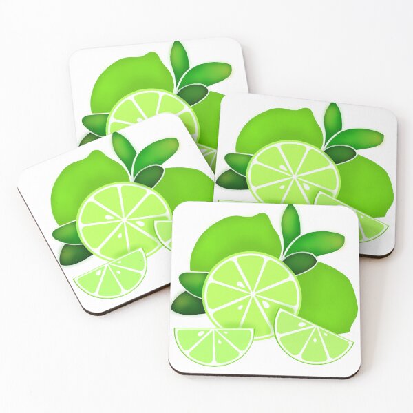 Item preview, Cute retro Limes, lime slices,  green fruit designed and sold by hollycooper.