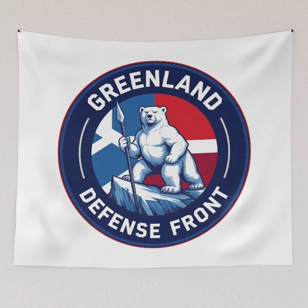 Item preview, Greenland Defense Front — Arctic Sovereignty Graphic Tee | Viral AI Meme Shirt designed and sold by Teetreasure2.