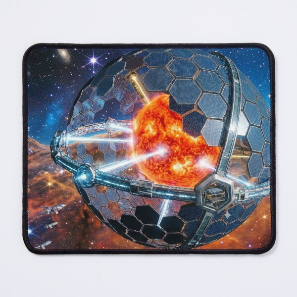 Item preview, Dyson Sphere Megastructure - Capturing a Star Sci-Fi Art designed and sold by TheRichGallery.
