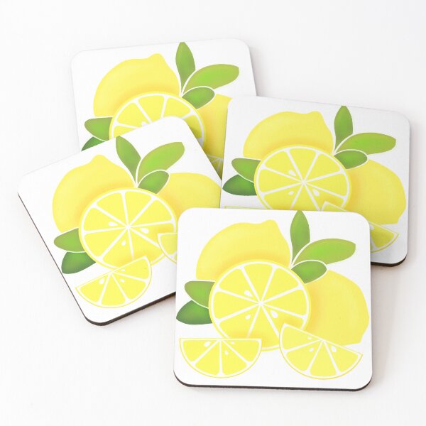 Item preview, Cute retro Lemons, lemon slices yellow fruit designed and sold by hollycooper.