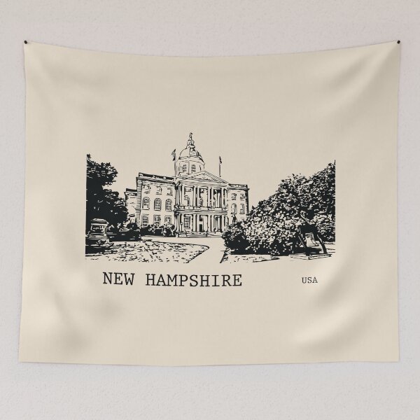 Item preview, New Hampshire State USA designed and sold by Lakeric Cityscapes.