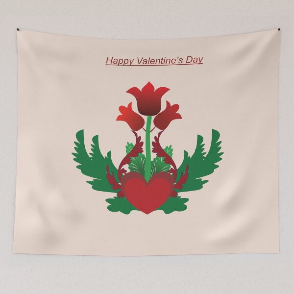 Item preview, Valentine Blooming Heart designed and sold by OIL Pattern Design .