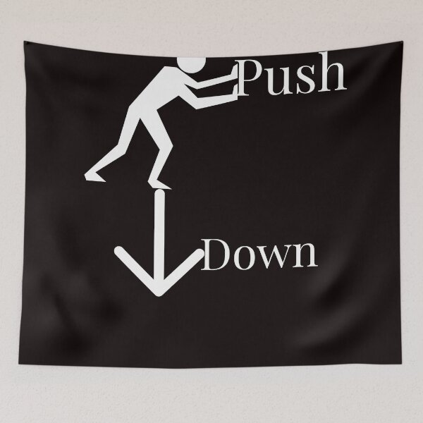 Item preview, Push Down – Minimalist Pressure and Decline Concept designed and sold by Carftastic.