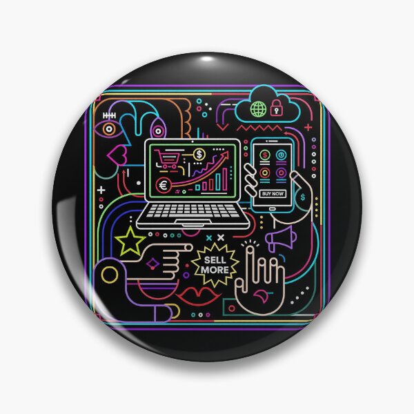 Item preview, Neon Digital Commerce Sell More Website Growth designed and sold by zzz888.