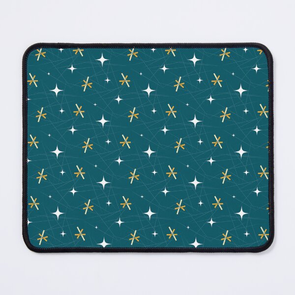 Item preview, Vintage Retro 1950s Teal Blue, Yellow, White Atomic Starburst  designed and sold by RetroMaggie.