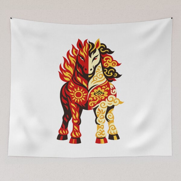 Item preview, Dual Flame Balance Fire Horse designed and sold by Vendeloc.