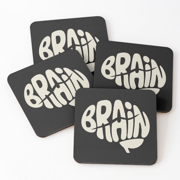 Item preview, Broken Brain Typography - Minimalist Mental Health Art designed and sold by SplashTastic.