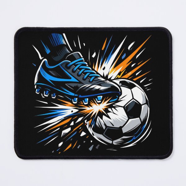 Item preview, Power Kick – Explosive Football Action Art designed and sold by RMTrendy.