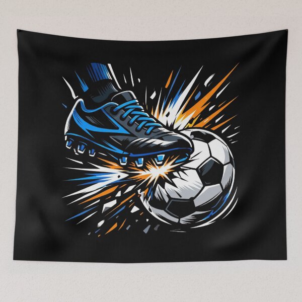 Item preview, Power Kick – Explosive Football Action Art designed and sold by RMTrendy.
