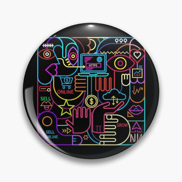 Item preview, Sell Website Digital Growth Abstract Neon Web Ecosystem designed and sold by zzz888.