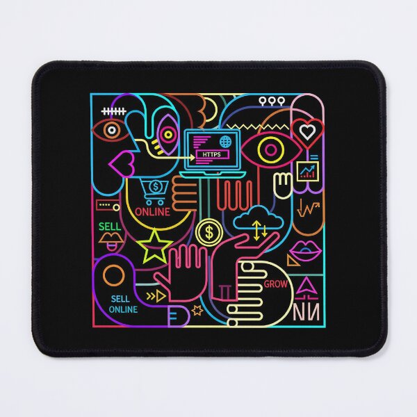 Item preview, Sell Website Digital Growth Abstract Neon Web Ecosystem designed and sold by zzz888.