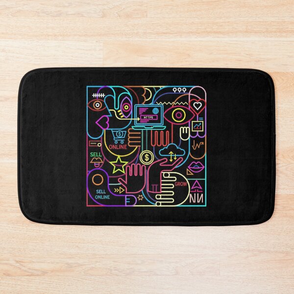 Item preview, Sell Website Digital Growth Abstract Neon Web Ecosystem designed and sold by zzz888.