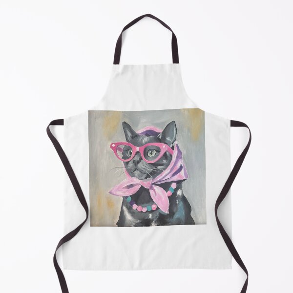 Item preview, Fashionable cat painting with glasses designed and sold by Studiochicart.