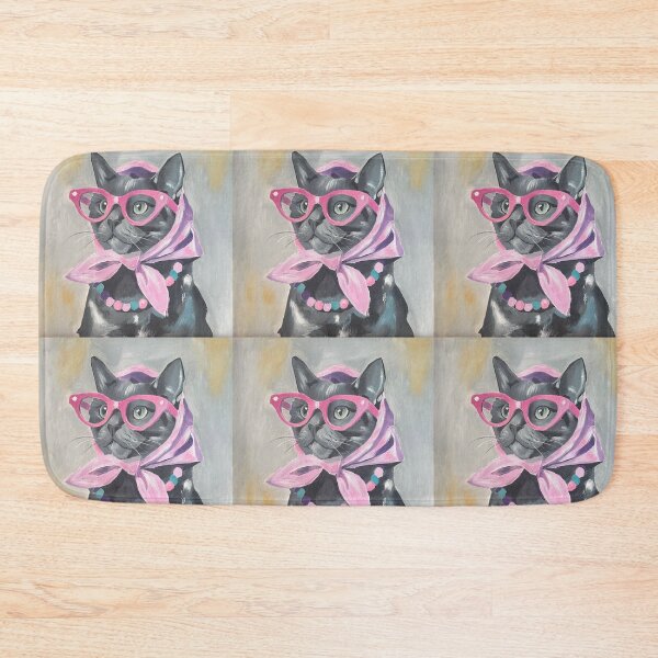 Item preview, Fashionable cat painting with glasses designed and sold by Studiochicart.