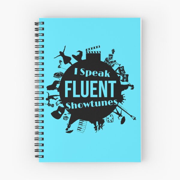Item preview, Speak Fluent Showtunes Broadway Edition - Black/Azure designed and sold by Flit & Co..