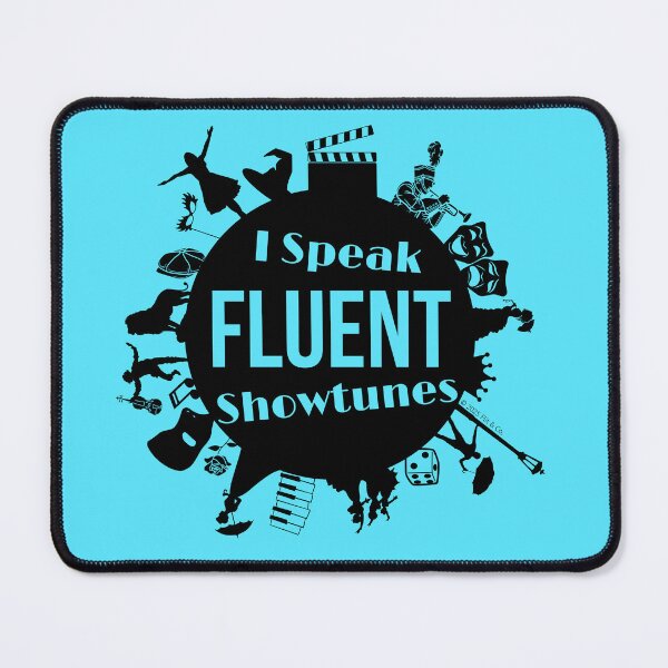 Item preview, Speak Fluent Showtunes Broadway Edition - Black/Azure designed and sold by Flit & Co..