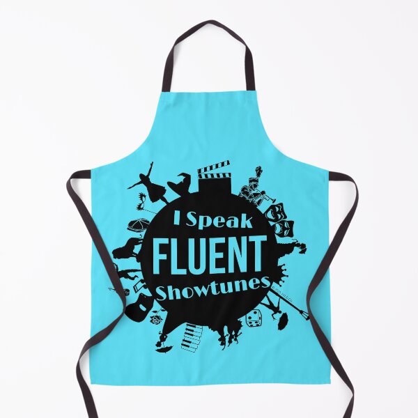 Item preview, Speak Fluent Showtunes Broadway Edition - Black/Azure designed and sold by Flit & Co..