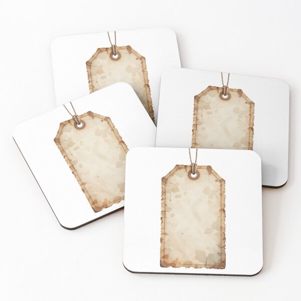 Item preview, Vintage tag with rope for antique or rustic design elements designed and sold by Creative88Art.