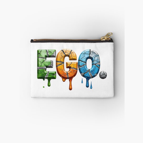 Item preview, Colorful melting ego text effect with cracked letters and dripping paint designed and sold by Creative88Art.