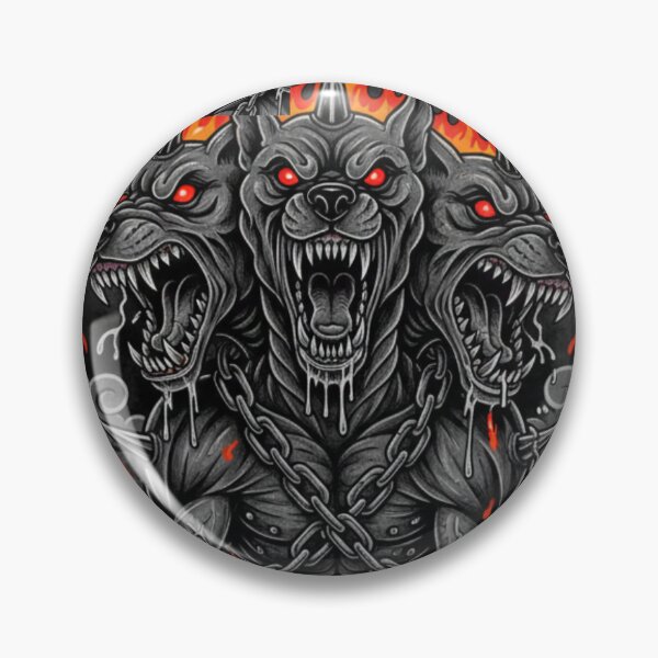 Item preview, Cerberus Unleashed: Three-Headed Hellhound Art designed and sold by MiracleDroplet.
