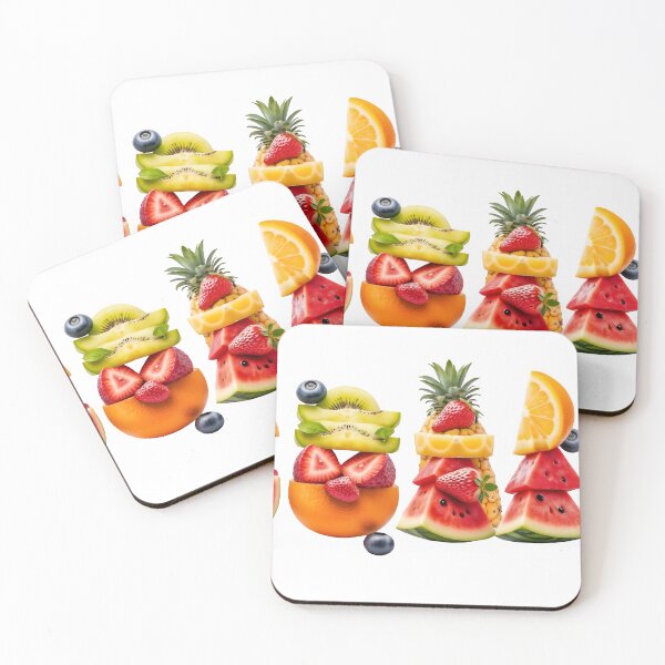 Item preview, Vibrant fruit stacks in creative healthy snack arrangements designed and sold by Creative88Art.