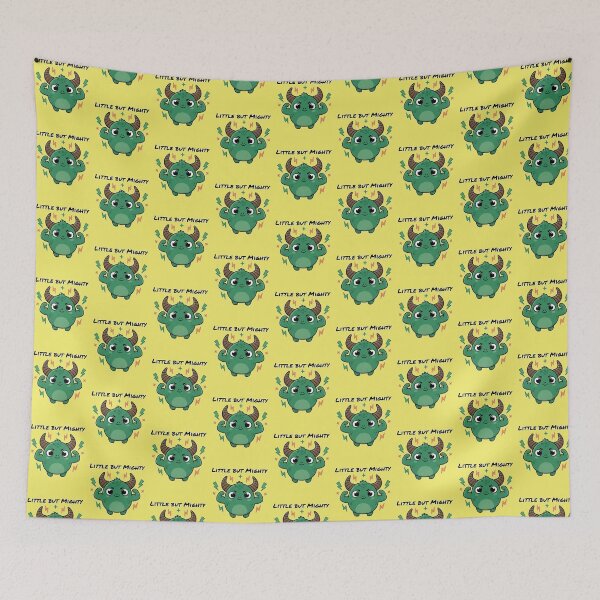 Item preview, Little but Mighty - Strong Cute Green Monster designed and sold by Rafcioo.