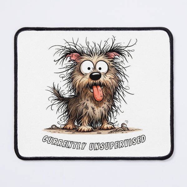 Item preview, Scruffy Dog – Funny Shabby Pup Illustration designed and sold by PAPIRO SIGLO XXI.