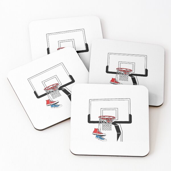 Item preview, Basketball Shoes Hanging on Hoop designed and sold by DigiHouse.