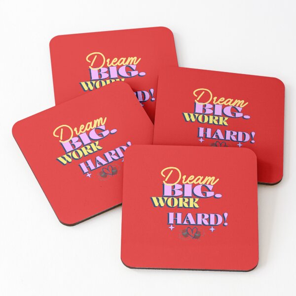 Item preview, dream big work hard! designed and sold by Vernisefrancois.