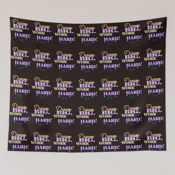 Item preview, dream big work hard! designed and sold by Vernisefrancois.