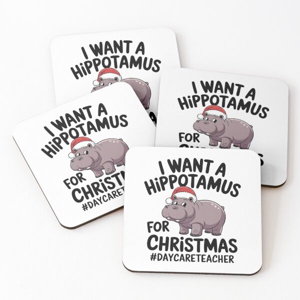Item preview, I Want A Hippopotamus For Christmas Daycare Teacher designed and sold by MarkLeedsArt.