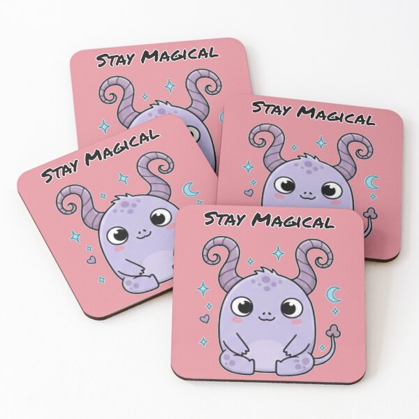 Item preview, Stay Magical - Cute Purple Fantasy Monster designed and sold by Rafcioo.
